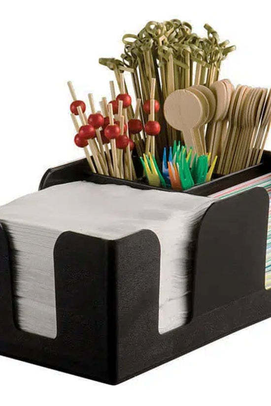 Bar Caddy 6 Compartments - Black - TEM IMPORTS™