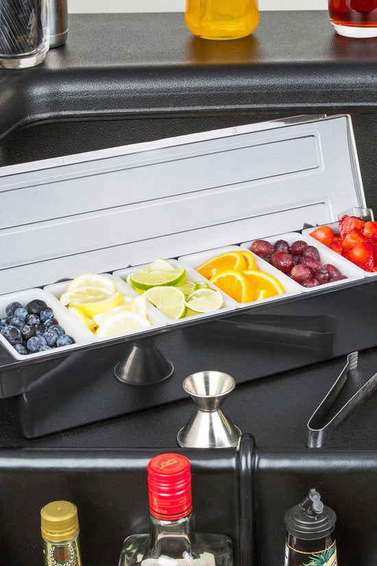Bar Condiment Dispenser 6 Compartment - TEM IMPORTS™