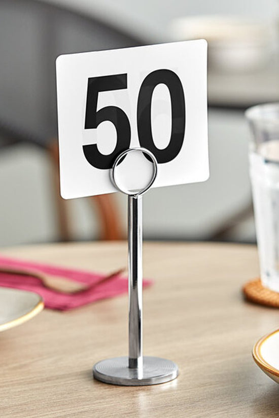 Black On White Table Numbers Plastic Set #1-25 - TEM IMPORTS™