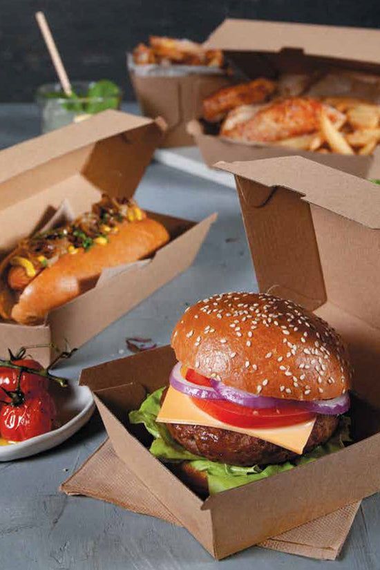 Corrugated Kraft Plain Brown Regular Snack Box - TEM IMPORTS™
