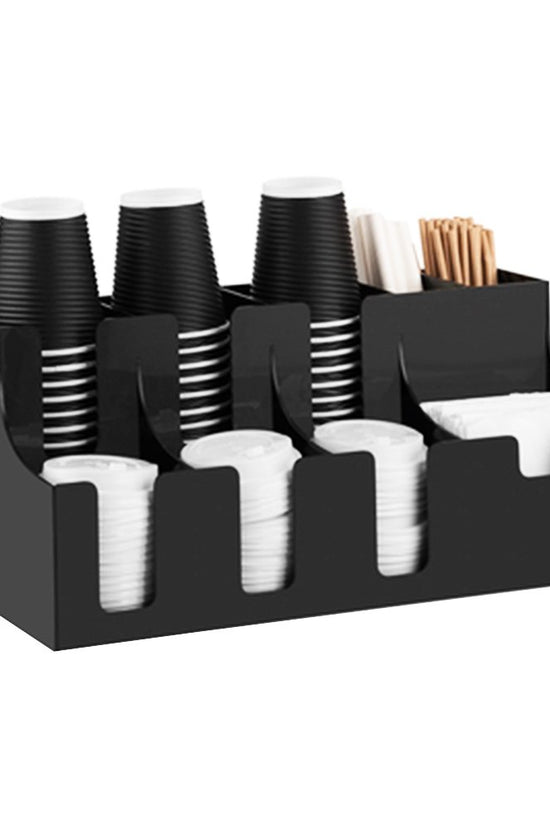 Cup & Lid Dispenser Vertical - Black - TEM IMPORTS™