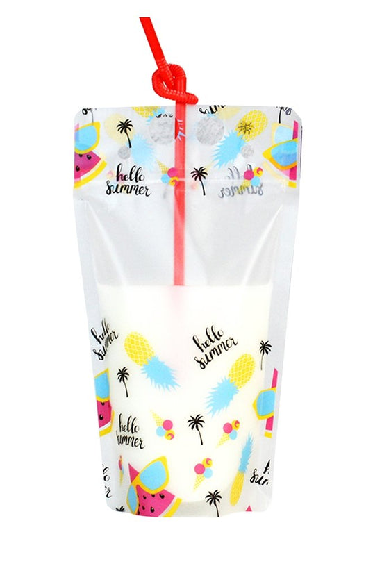 23x13 Printed Hello Summer Reusable Ziplock Bag