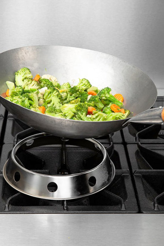 Kh Classik Chef Iron Round Base Wok Wood Handle - TEM IMPORTS™