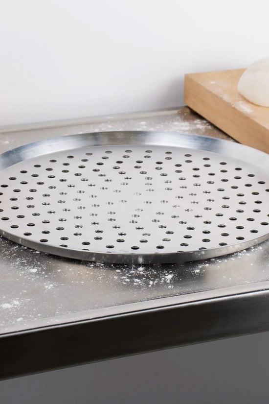 KH Pizza Tray Aluminium Perforated Made In Australia - 250mm - TEM IMPORTS™