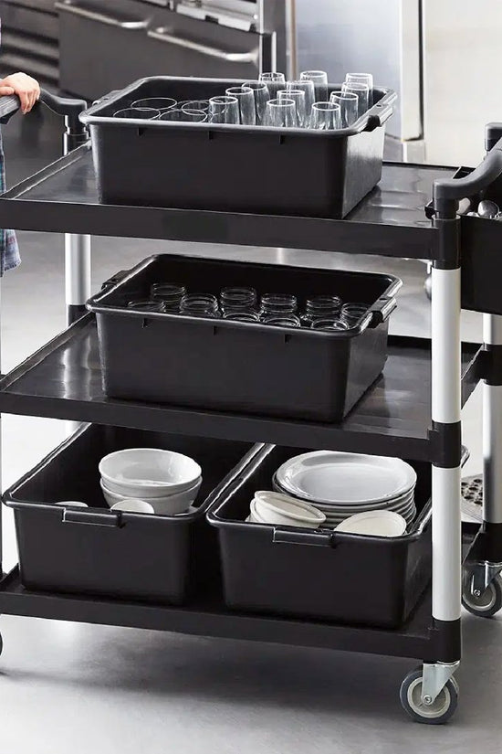 KH Small 3 Tier Utility Trolley - Black - TEM IMPORTS™