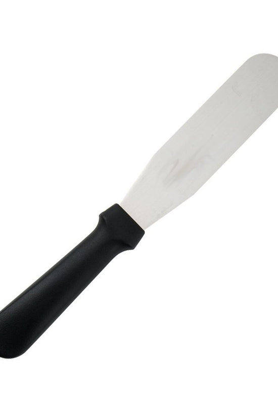 Straight Spatula Black Stainless Steel - 150mm