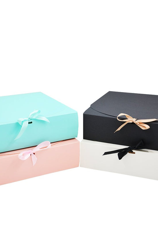 Large Sleek Paper Box With Ribbon - TEM IMPORTS™