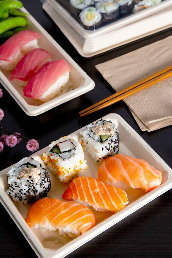 Large Sugarcane Sushi Tray - TEM IMPORTS™