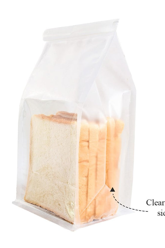 Medium Paper Bread Bag Window - White - TEM IMPORTS™