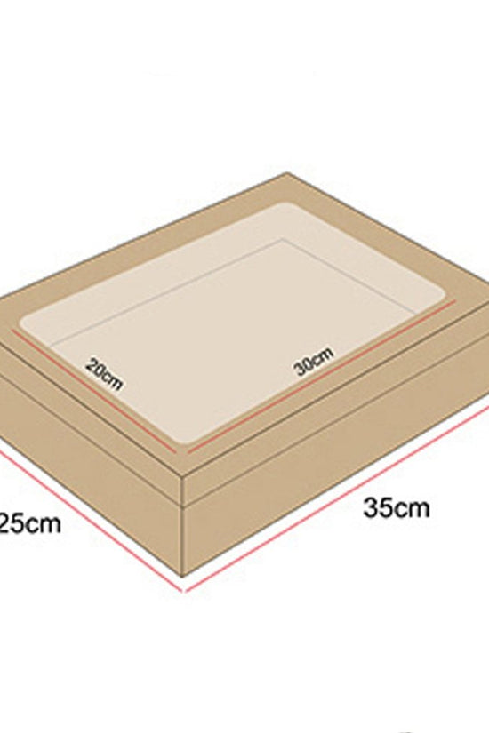 Medium Rectangular Kraft Grazing Box - Tray *H80 - TEM IMPORTS™