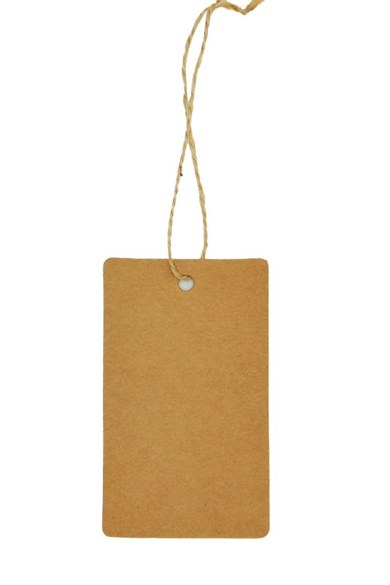 Rectangle Shape - 90x55 - 100pk - Kraft - TEM IMPORTS™