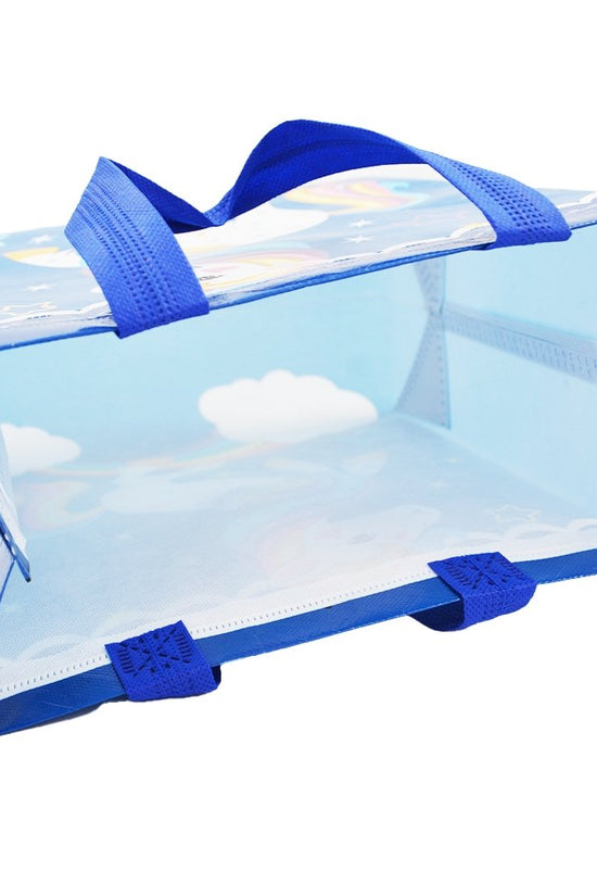Small Blue Unicorn Coated Non Woven Bags - Pk10 - TEM IMPORTS™