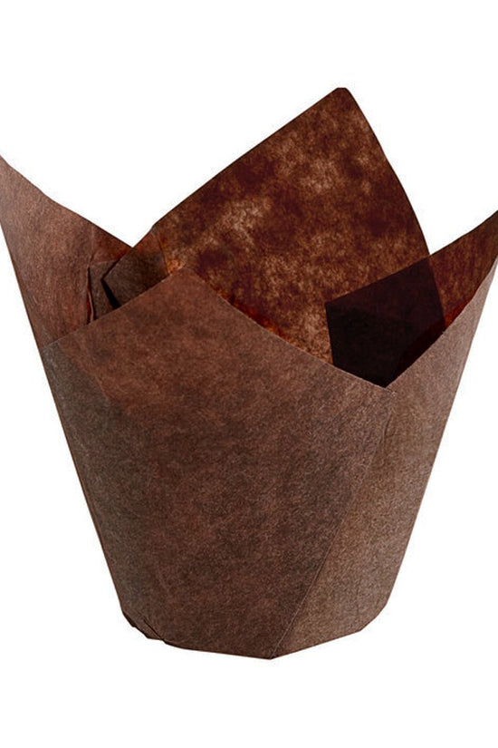 Small Tulip Muffin Wrap: Brown - Pack 200 - TEM IMPORTS™