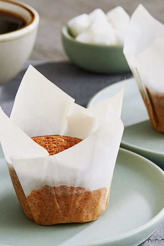 Small Tulip Muffin Wrap: White - Pack 200 - TEM IMPORTS™