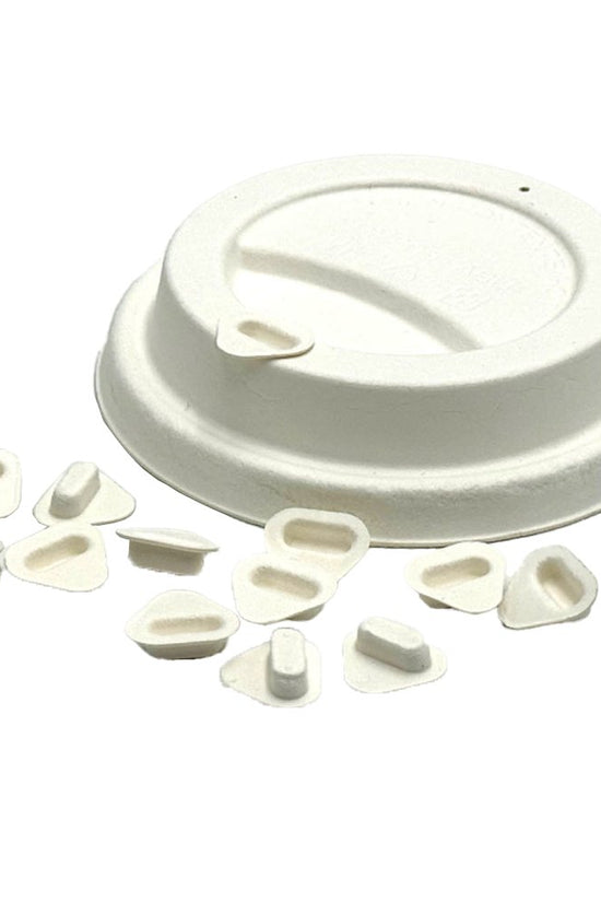 Sugarcane Coffee Cup Lid Stopper - 1000pc/Bag - TEM IMPORTS™