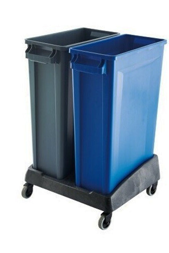 Trust® Commercial Slim Bin Dolly - Double - TEM IMPORTS™
