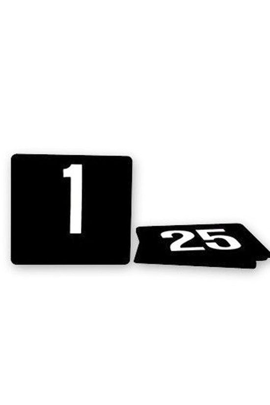 White On Black Table Numbers Plastic Set #1-25 - TEM IMPORTS™