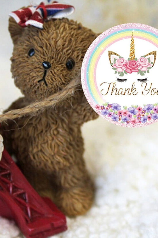 White Seal Label Stickers Roll Rainbow 'Thank You' - TEM IMPORTS™