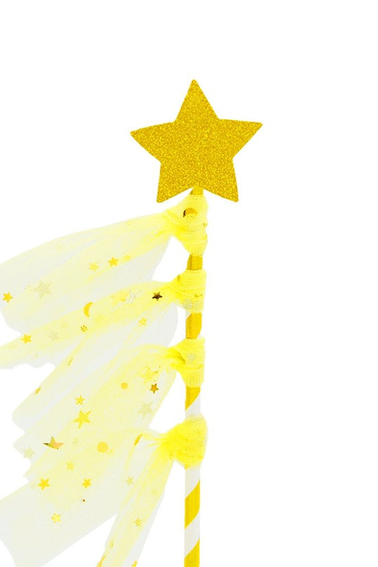 Yellow Wishing Star Cake Topper - TEM IMPORTS™